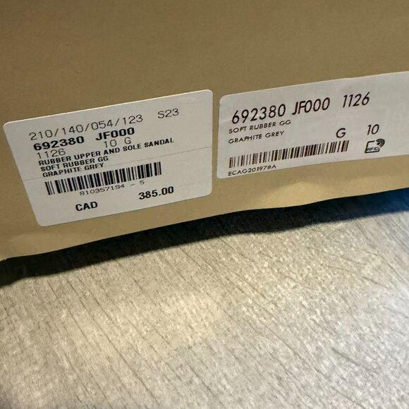 Gucci MEN's interlocking G slide sandals NWT - Picture 5 of 6